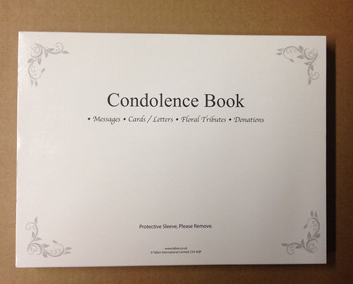 Tallon Condolence Book with Keepsake Box