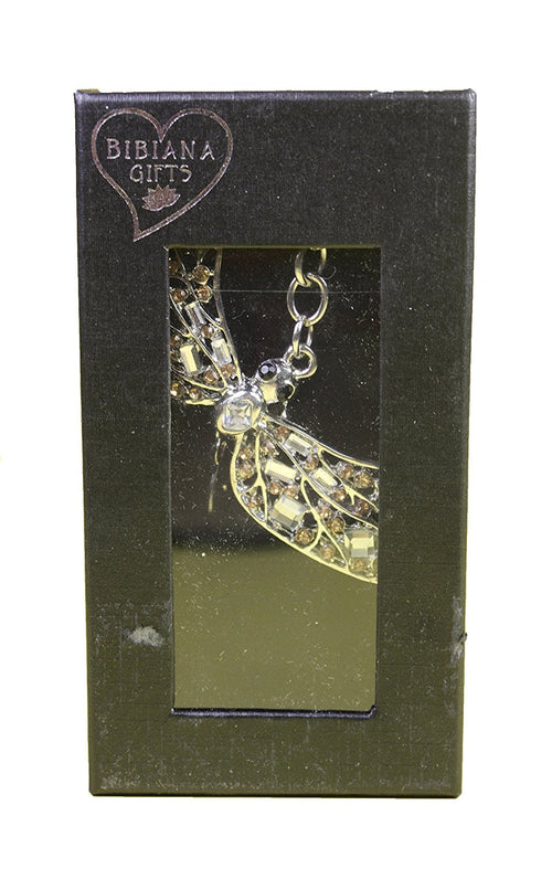 Dragonfly Diamante Keyring and Presentation Box