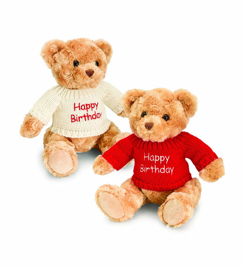 Keel Toys 20 cm Happy Birthday Bear with Jumper  one