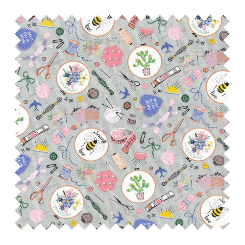 Large Sewing Bee Fabric Sewing Box from Groves, Hobby Gift MRL\286