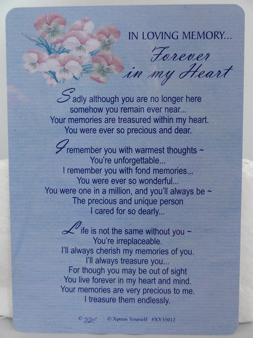 Grave Card - In Loving Memory Forever in my Heart