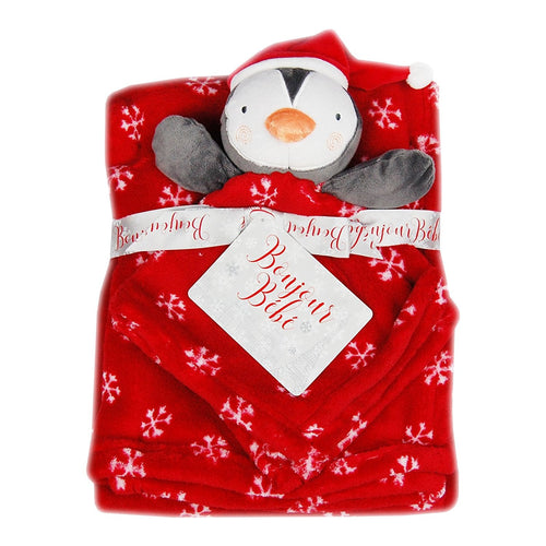 Newborn Baby Gifts Warm Blankets Sets For Girls Boys Unisex Winter Cotton Fleece Animal Comforter Christmas