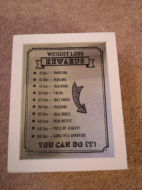 Wooden Money Box Weight Loss Rewards