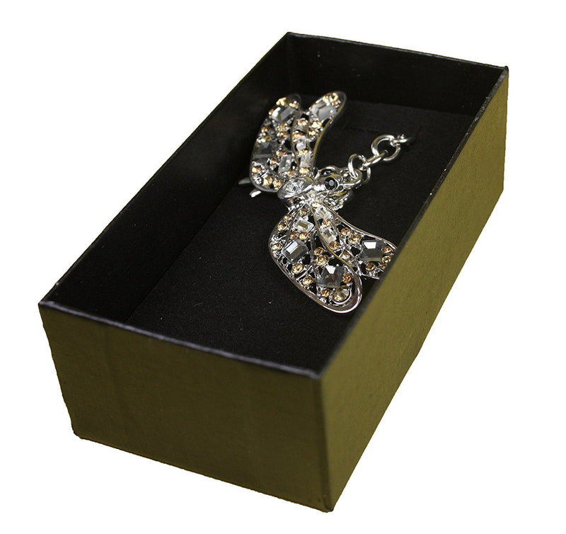 Dragonfly Diamante Keyring and Presentation Box