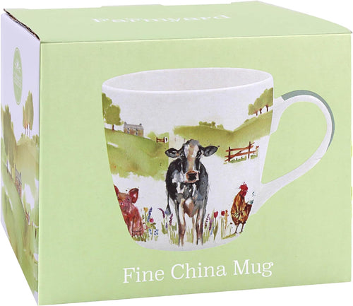 Lesser & Pavey Farmyard Breakfast Mug | Ceramic Coffee Mugs for Home or Work | Premium Design Mugs for All Occasions | Lovely Mugs for Tea, Coffee & Hot Drinks - Macneil Studios
