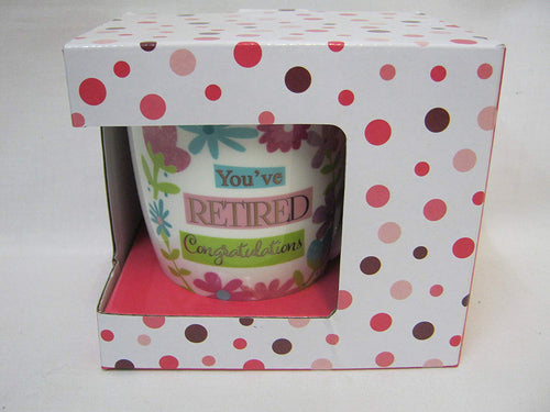 New BGT Tea Coffee Mug You've Retired Congratulations XQ059