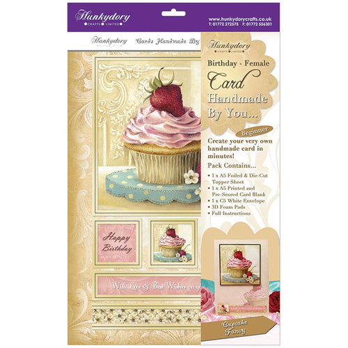 hunkydory handmade by you card kit cupcake fancy birthday female