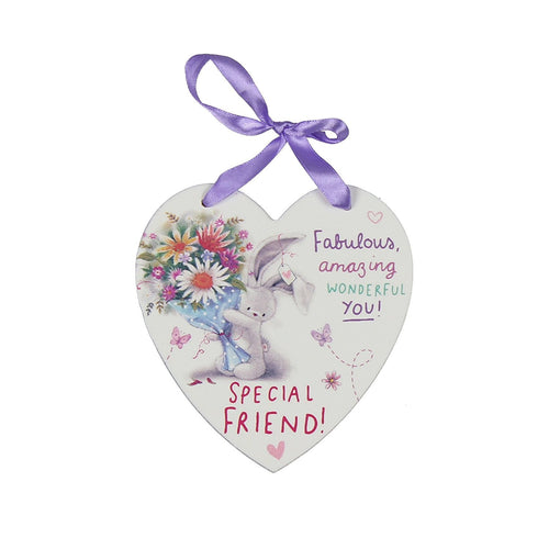 SPECIAL FRIEND HANGING HEART PLAQUE NEW BOXED