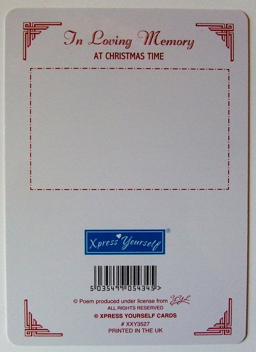 Daughter Grave Card - Christmas Memorial Grave Card