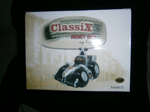 classix fi car money box silver