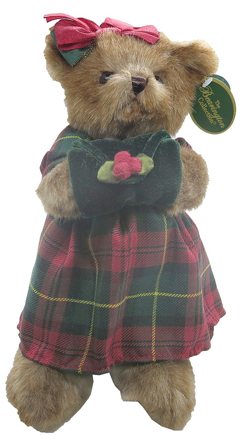 Collectible Christmas Teddy Bear (27cm x 12cm x 12cm) by The Bearington Collection (Carli)