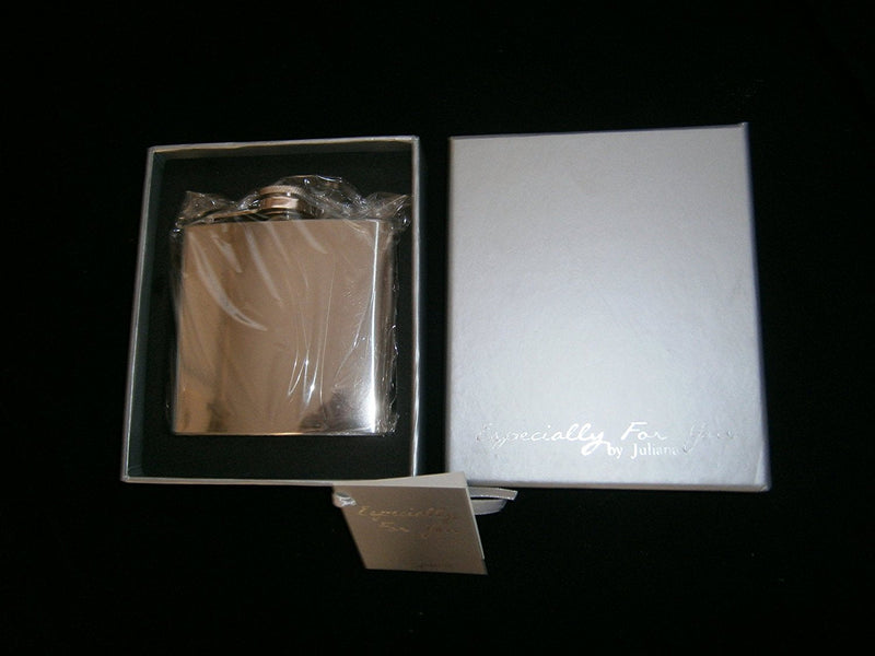 especially for you by julina stainless steel hipflask plain