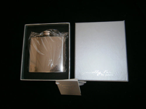 especially for you by julina stainless steel hipflask plain