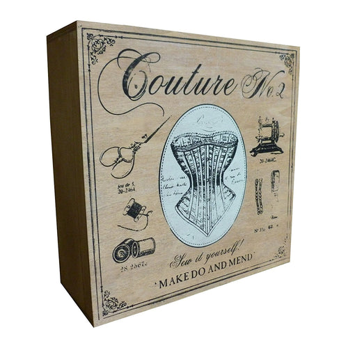 Vintage Sewing Box - 28cm x 28cm