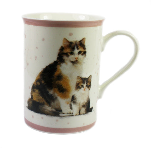 Macneil Cat and Kitten Fine China Mug (Tortoiseshell)