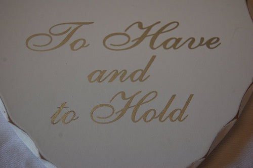 White "Happy Ever After Begins Today" Miniature Hanging Wedding Plaque