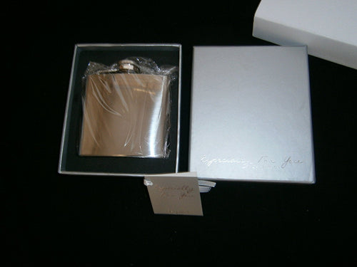 especially for you by julina stainless steel hipflask plain