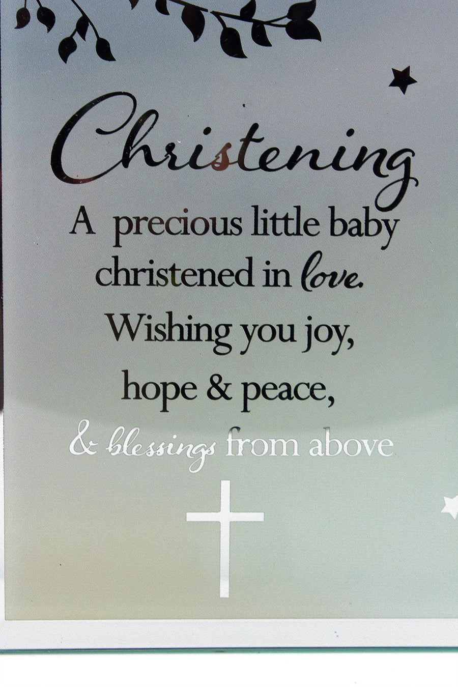 Christening Sentiment - A Precious Little Baby photo frame gift