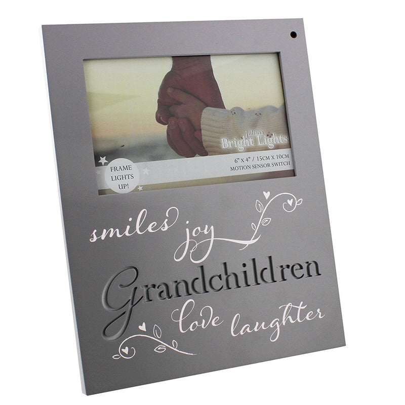 Juliana 'Bright Lights' Grey MDF Light Up Frame - Grandchildren
