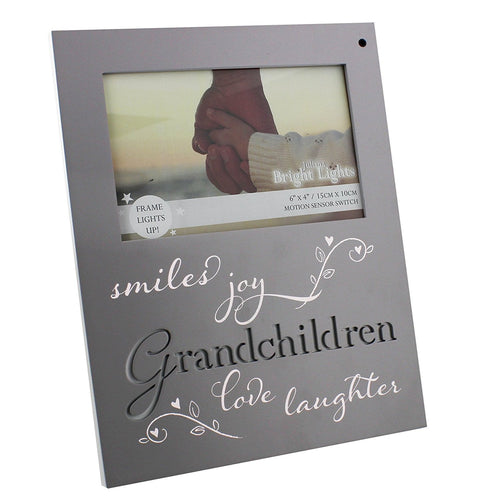 Juliana 'Bright Lights' Grey MDF Light Up Frame - Grandchildren