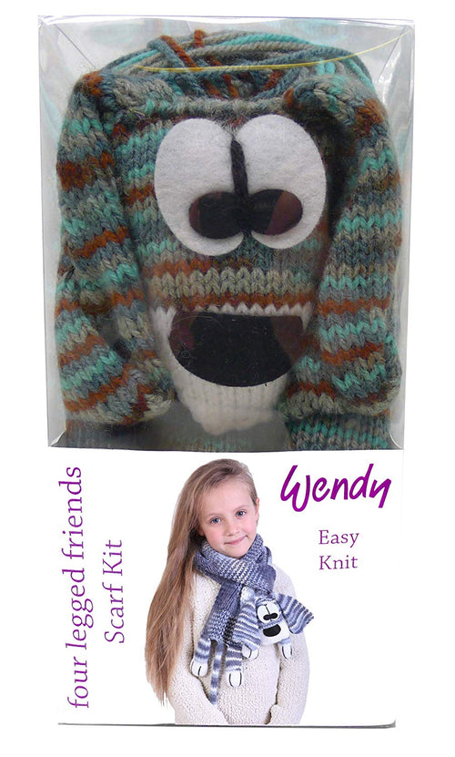 Wendy Four Legged Friends Easy Knit Scarf Kit (Dog)