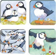 Emma Ball - "Puffins - Assorted Coasters - Set of 4