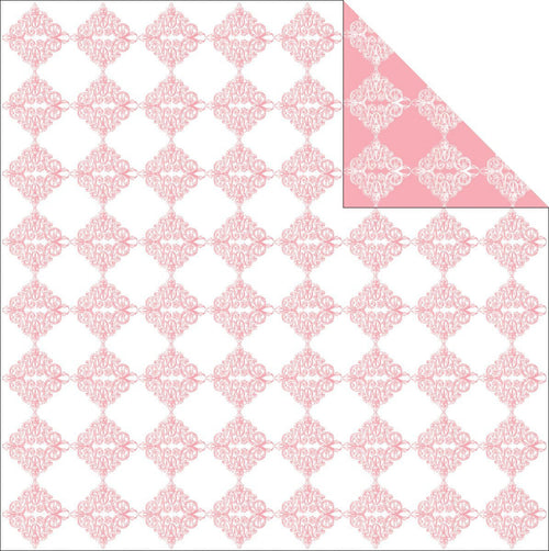 Grant Studios GTWED12-2141 Grace Taylor Wedding Paper 12 in. x 12 in.-Eternity Check - Case of 20