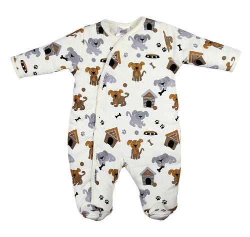 BABYTOWN Baby Girls Boys Padded Pramsuit Sleepsuit Coat Printed Bird or Dog