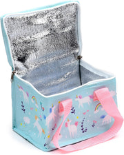 Puckator RPET Cool Bag Lunch Bag Unicorn Magic Themed - Made from Recycled Plastic Bottle - Insulated Lunch Bag for Women Men Children - Lunch Box Bag for Work & School - Beach Picnic Accessories