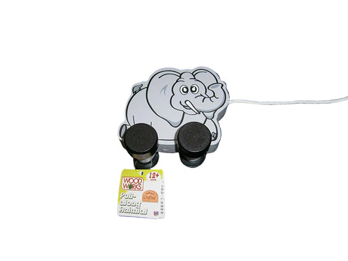 pull-along animal grey ellephantor yellow lion one supplied please state your prefference