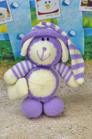Knitting Pattern - Bed Time Dog from Knitting by Post