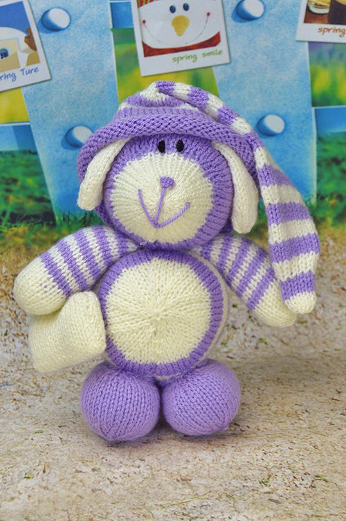 Knitting Pattern - Bed Time Dog from Knitting by Post