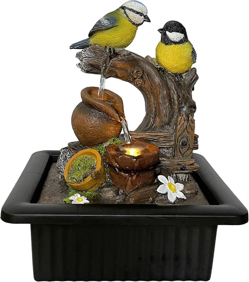 Spring Melody Water Fountain with LED Light | Size 21 * 17.5 * 25 Cm | USB