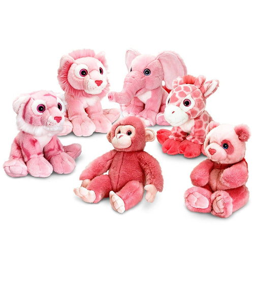 Pink Wild 25cm Childrens Soft Cuddly Plush Animal Toy Keel Toys
