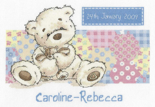 DMC Cross Stitch Kit - Lickle Ted - Patchwork Sampler