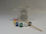 Children's Paint your own Animal Mug Cup Paint Filler Brush Christmas Stocking