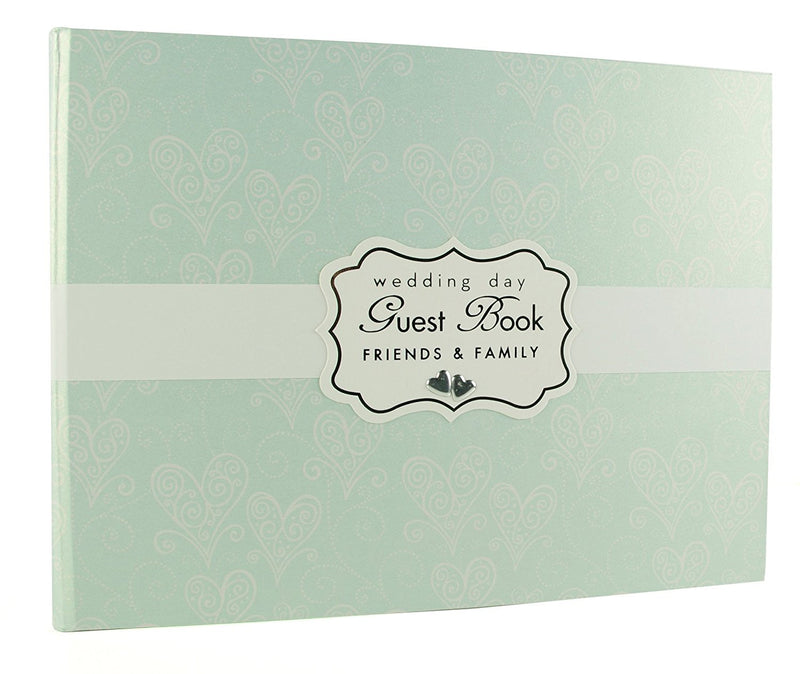 Love & Cherish Pearlised Paperwrap Guest Book Wedding Gift