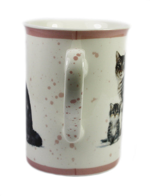 Macneil Cat and Kitten Fine China Mug (Tabby)
