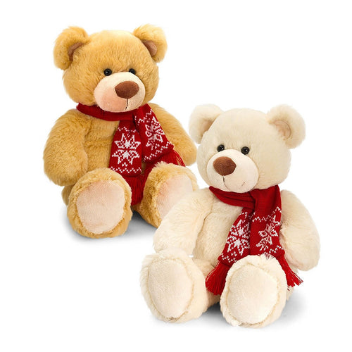 keel toys rufus bear with scarf 25cm one supplied from availibility
