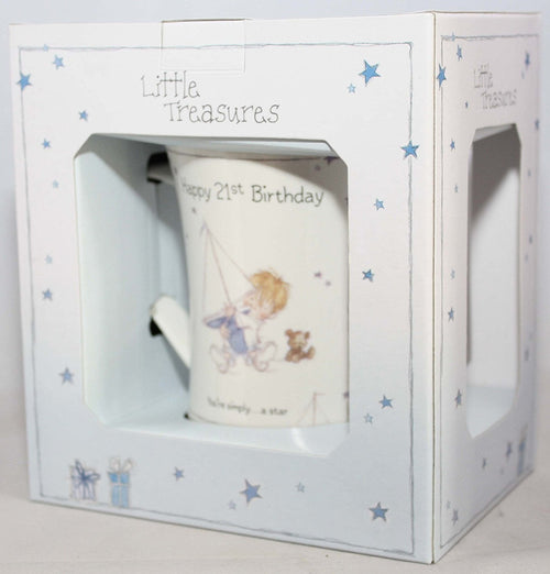 Little Treasures Happy 21st Birthday China Mug