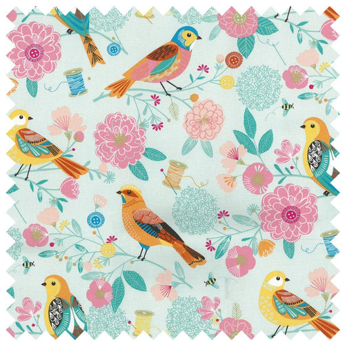 Knitting Bag (Fabric Handles) - Birdsong | Hobby Gift MR4698\275 | 15x42x17½ cm