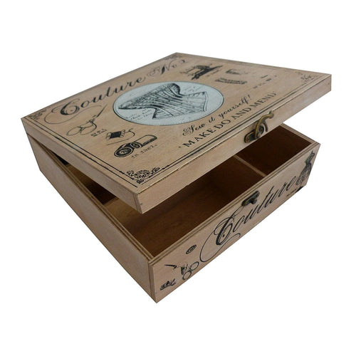 Vintage Sewing Box - 28cm x 28cm