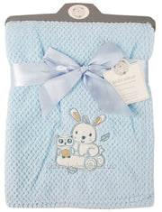Baby Boys Girls Soft Touch Waffle Blanket Wrap In Multi Colours