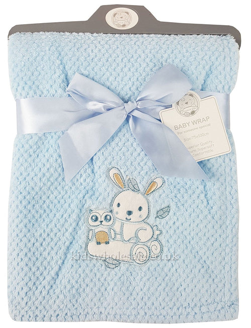 Baby Boys Girls Soft Touch Waffle Blanket Wrap In Multi Colours