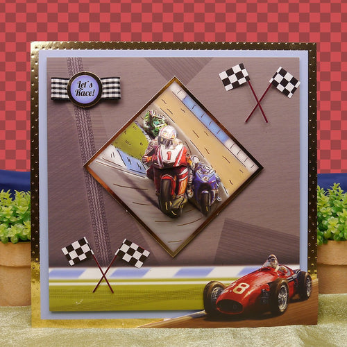 Sports & Leisure Adorable Scorable Luxury Decoupage Set A4-Start Your Engines & Ready, Steady, Go!