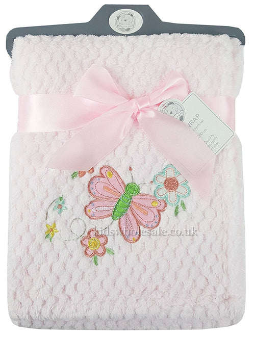 Baby Boys Girls Soft Touch Waffle Blanket Wrap In Multi Colours