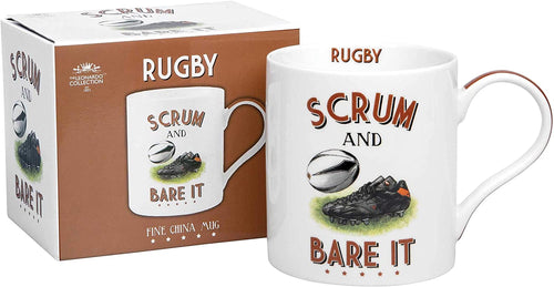 lesser and pavey LP93570 Ceramic Mug, Rugby Motif, 1 Piece, 10ml, Multicolor