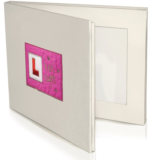 hen night double photo frame