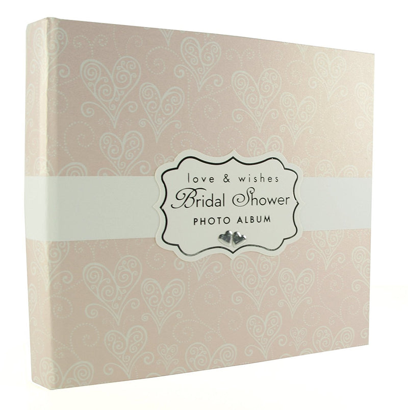 Love & Cherish Pearlised Paperwrap Bridal Shower Photo Album Wedding Gift