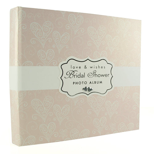 Love & Cherish Pearlised Paperwrap Bridal Shower Photo Album Wedding Gift